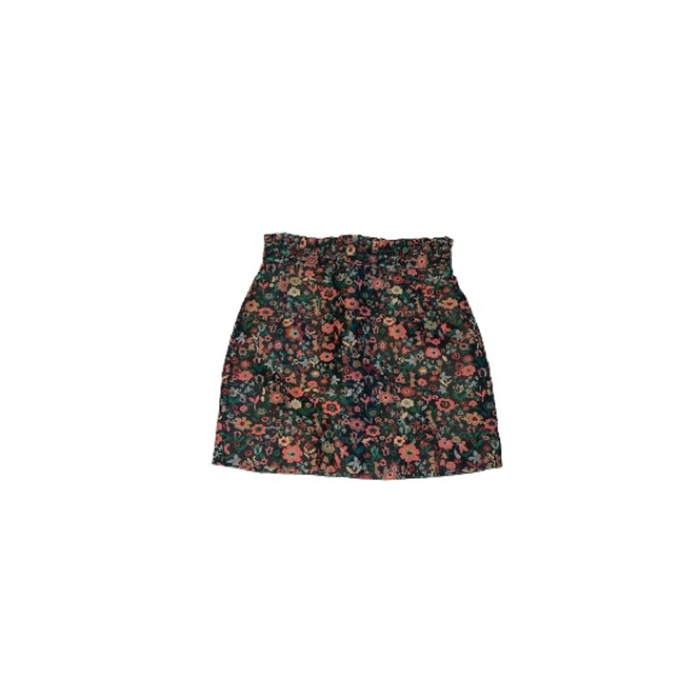 Topshop Textured Floral Print Brocade Mini Skirt - Women’s Size 4